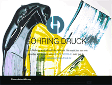 Tablet Screenshot of goehring-druck.de
